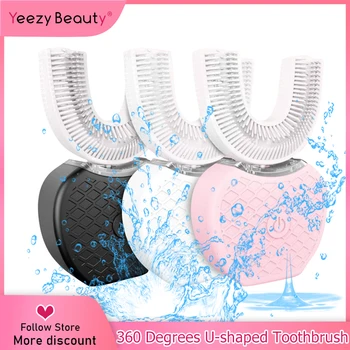 Smart 360° Intelligent Automatic Sonic Electric Toothbrush U Type 4 Modes Tooth Brush USB Rechargeable Teeth Whitening Brush
Smart 360° Intelligent Automatic Sonic Electric Toothbrush U Type 4 Modes Tooth Brush USB Rechargeable Teeth Whitening Brush