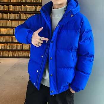 Winter Short Jacket Men's Warm Thick Fashion Parka Men Solid Color Casual Hooded Coat Man Streetwear Wild Loose Cotton Jacket
Winter Short Jacket Men's Warm Thick Fashion Parka Men Solid Color Casual Hooded Coat Man Streetwear Wild Loose Cotton Jacket