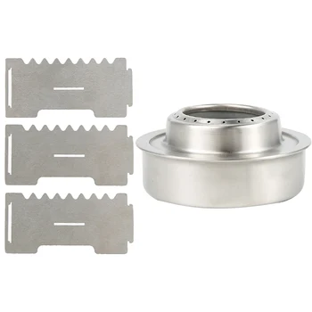 With Windshield Cooker Solid Portable Outdoor Camping Alcohol Stove Kitchen Mini Liquid Picnic Furnace Hiking Stainless Steel
With Windshield Cooker Solid Portable Outdoor Camping Alcohol Stove Kitchen Mini Liquid Picnic Furnace Hiking Stainless Steel