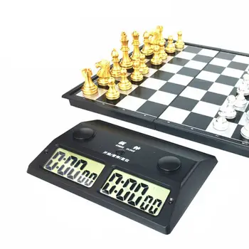 1 Pc Professional Chess Clock Compact Digital Watch Count Up Down Timer Electronic Board Game Bonus Competition Hour Meter
1 Pc Professional Chess Clock Compact Digital Watch Count Up Down Timer Electronic Board Game Bonus Competition Hour Meter