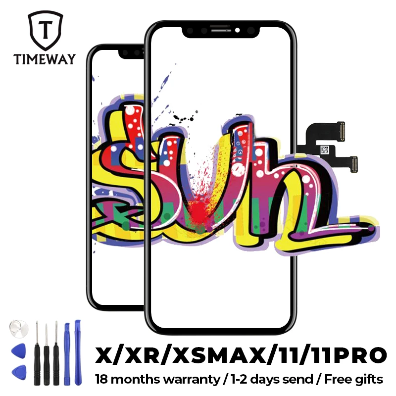 Экран отличного качества для iPhone X XS Max XR 11 ЖК дисплей Tianma OLED OEM экран телефона без