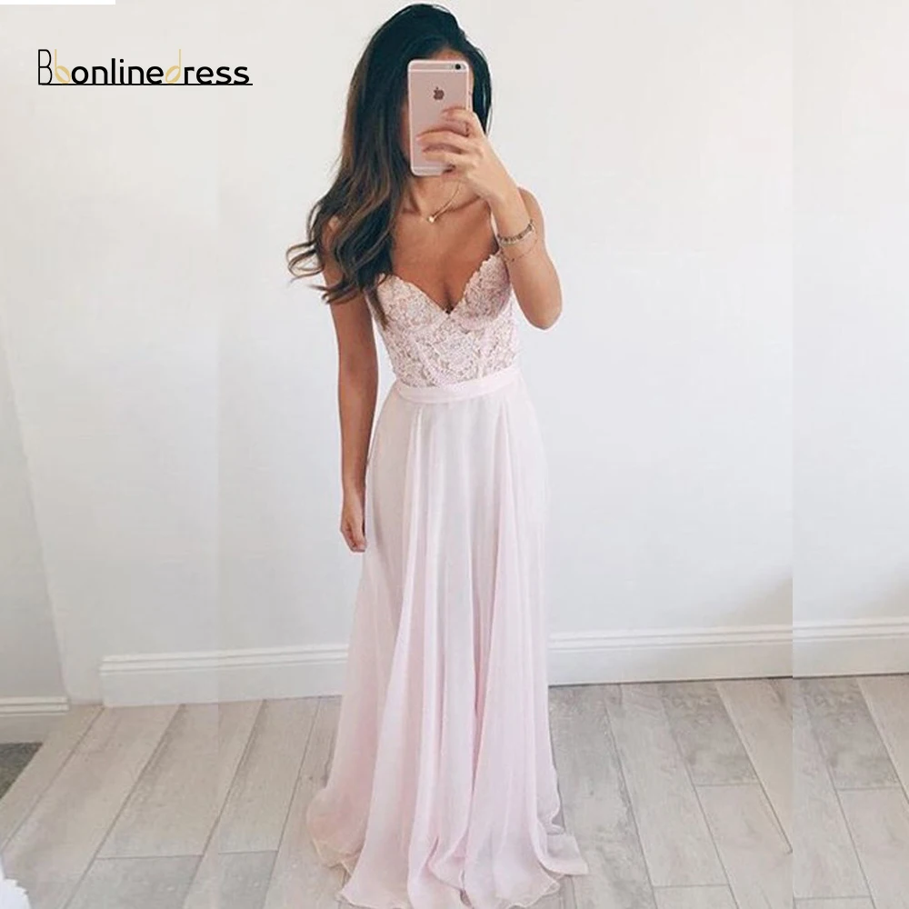 Elegant Long Prom Dresses 2019 Chiffon A-Line Spaghetti Strap Prom Dress Formal Gowns Party Dress Vestido de festa Longo 
Elegant Long Prom Dresses 2019 Chiffon A-Line Spaghetti Strap Prom Dress Formal Gowns Party Dress Vestido de festa Longo