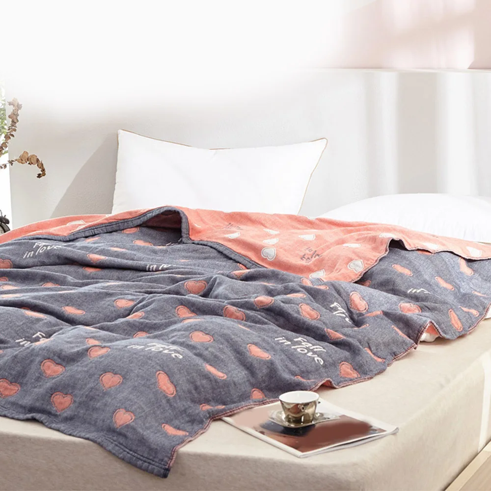 Four-layer Cotton Towel Blanket Summer Thin Quilts Air Conditioning Blankets Bedspread Soft Throw Blankets on Sofa Bed Supplies
Four-layer Cotton Towel Blanket Summer Thin Quilts Air Conditioning Blankets Bedspread Soft Throw Blankets on Sofa Bed Supplies