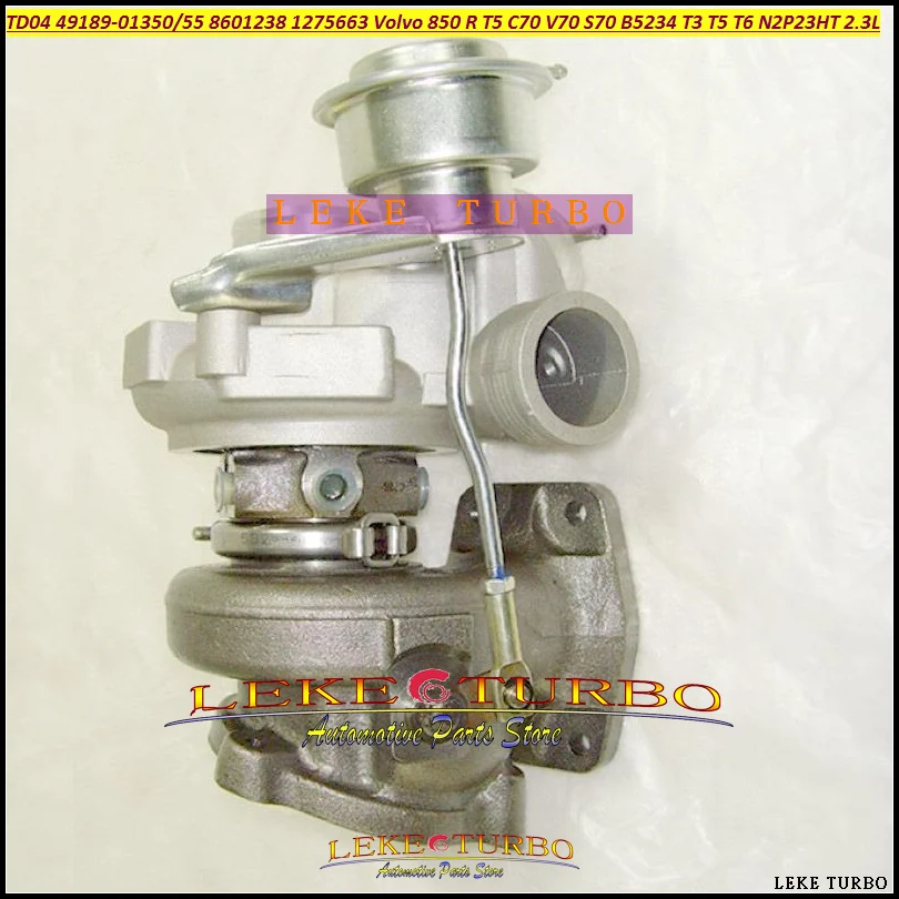 Turbo TD04 49189-01350 49189-01355 8601238 1275663 Turbocharger For Volvo 850 R T5 C70 V70 S70 B5234 T3 T5 T6 N2P23HT 2 (2)