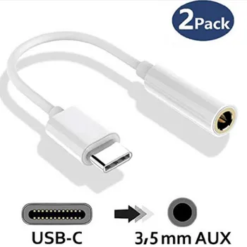 2pc USB3.1 Type-C USB-C to 3.5mm Audio Adapter for Samsung Galaxy Note 10 Earphone Converter Music Connector Adaptor Cable Z0317
2pc USB3.1 Type-C USB-C to 3.5mm Audio Adapter for Samsung Galaxy Note 10 Earphone Converter Music Connector Adaptor Cable Z0317