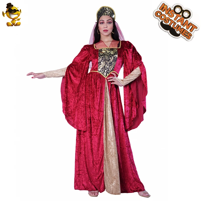 QLQ Halloween Women Long Dress Medieval Princess Costume Cosplay Christmas Party Role Play Clothing
QLQ Halloween Women Long Dress Medieval Princess Costume Cosplay Christmas Party Role Play Clothing