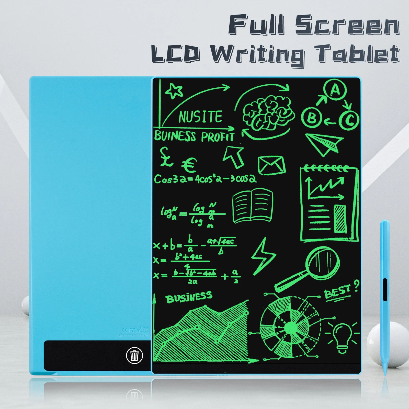 11.5 Inch Ultrathin Full Screen LCD Writing Tablet Built-in Magnets Innovative Electronic blackboard Business Graphic Drawing
11.5 Inch Ultrathin Full Screen LCD Writing Tablet Built-in Magnets Innovative Electronic blackboard Business Graphic Drawing