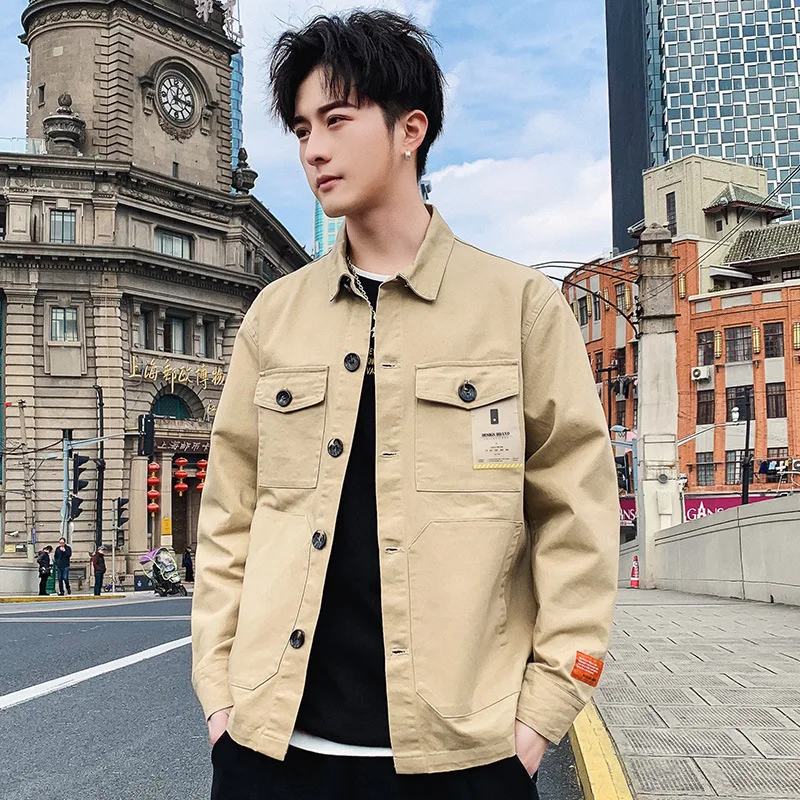 2019 Autumn Clothing Tops MEN'S Jacket New Style Coat Sportsman Popular Brand Loose Casual Hong Kong Style Youth Tooling Jacket
2019 Autumn Clothing Tops MEN'S Jacket New Style Coat Sportsman Popular Brand Loose Casual Hong Kong Style Youth Tooling Jacket
