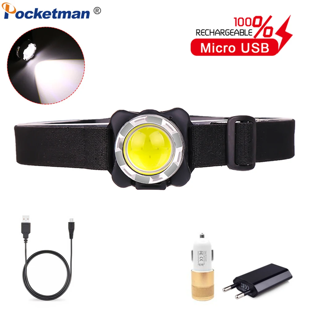 Most Powerful LED Headlamp COB LED Head Light USB Rechargeable Headlight Head Torch Waterproof Head Lamp with Built-in Battery
Most Powerful LED Headlamp COB LED Head Light USB Rechargeable Headlight Head Torch Waterproof Head Lamp with Built-in Battery
