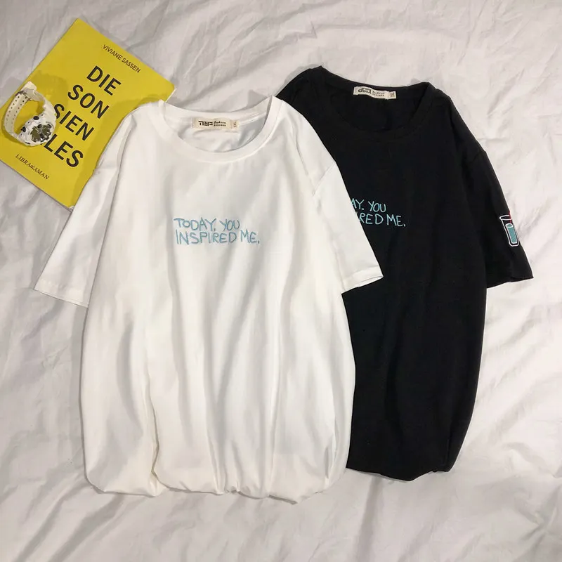 Summer Cotton T Shirt Men's Fashion Embroidery Casual Short-sleeved T-shirt Men Streetwear Wild Hip Hop Loose Mens Tshirt M-3XL
Summer Cotton T Shirt Men's Fashion Embroidery Casual Short-sleeved T-shirt Men Streetwear Wild Hip Hop Loose Mens Tshirt M-3XL