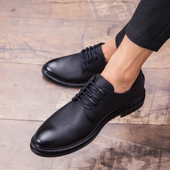Fashion Classic Casual Men's wedding Shoes Lace Up Leather Male Flats Sapato Masculino comfortable wedding lace up shoes men w5
Fashion Classic Casual Men's wedding Shoes Lace Up Leather Male Flats Sapato Masculino comfortable wedding lace up shoes men w5