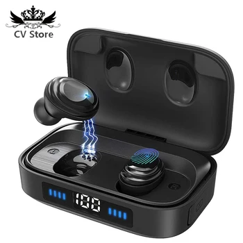 Bluetooth Earbuds True Wireless Earbuds Bluetooth 5.0 Earphones Noise Cancelling with Microphone IPX7 Waterproof for Run
Bluetooth Earbuds True Wireless Earbuds Bluetooth 5.0 Earphones Noise Cancelling with Microphone IPX7 Waterproof for Run