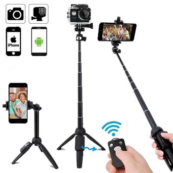 Bluetooth Selfie Stick Retractable DSLR Tripod Monopod for iPhone 11 Gopro 8 Live Broadcast Remote Control Phone Holder Mount 
Bluetooth Selfie Stick Retractable DSLR Tripod Monopod for iPhone 11 Gopro 8 Live Broadcast Remote Control Phone Holder Mount