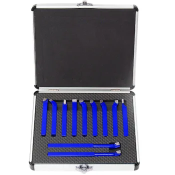 11Pcs Metal Carbide Cnc Lathe Tools Carbide Brazed Tipped Cutter Tool Bit Cutting Set Kits Welding Turning Tool Holder
11Pcs Metal Carbide Cnc Lathe Tools Carbide Brazed Tipped Cutter Tool Bit Cutting Set Kits Welding Turning Tool Holder