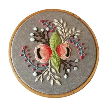 Embroidery Starter Kit with Pattern Embroidery Hoop Pre-Printed Cloth Floral Pattern DIY Needlework Kits 15cm
Embroidery Starter Kit with Pattern Embroidery Hoop Pre-Printed Cloth Floral Pattern DIY Needlework Kits 15cm