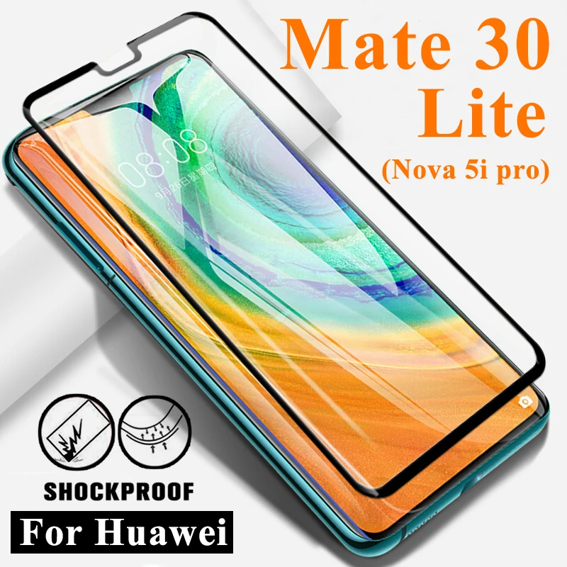 Tempered Glass for Huawei Mate 30 Lite 30lite Armored Screen Protector Nova 5i Pro Huwai Mate30 Light Protective 30light pro | Мобильные
