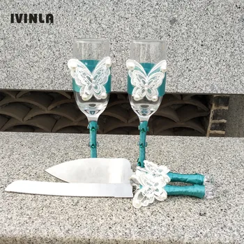 Newest 4pcs/set butterfly Wedding Knife and Server Set + Wedding Toasting Flutes Champagne Glasses
Newest 4pcs/set butterfly Wedding Knife and Server Set + Wedding Toasting Flutes Champagne Glasses