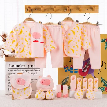 18 Piece Baby Clothes Newborn Baby Set Infant Shirt Pants 100% Cotton cartoon Outfits boy girl clothes gift
18 Piece Baby Clothes Newborn Baby Set Infant Shirt Pants 100% Cotton cartoon Outfits boy girl clothes gift
