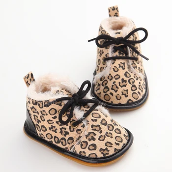 Newborn Baby Soft Sole Leopard Shoes Autumn Winter Warm Boots First Walkers Shoes 
Newborn Baby Soft Sole Leopard Shoes Autumn Winter Warm Boots First Walkers Shoes