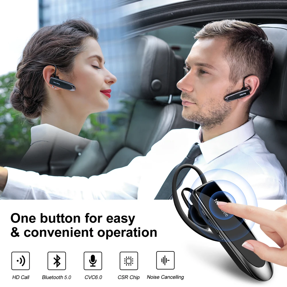 New Bee Bluetooth гарнитура 5 0 динамик громкой связи наушники беспроводные мини вкладыши