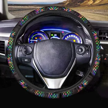 INSTANTARTS Tropical Pineapple Pattern Washable Steering Wheel Protection for Men&Women Unique Design Steering Wheel Cover Set
INSTANTARTS Tropical Pineapple Pattern Washable Steering Wheel Protection for Men&Women Unique Design Steering Wheel Cover Set