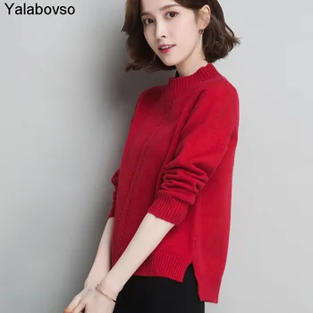 Sweater Woman Knitting Loose Pullovers Side Slit Irregular Fashion Oversized 2020 Spring New Arrivals
Sweater Woman Knitting Loose Pullovers Side Slit Irregular Fashion Oversized 2020 Spring New Arrivals