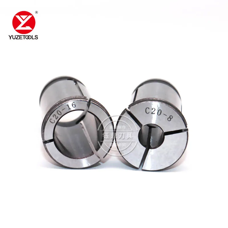 YUZETOOLS C Type Elastic Chuck C20 C25 High Precision Powerful Collet 65Mn Spring Steel CNC Chuck For Machining Center 
YUZETOOLS C Type Elastic Chuck C20 C25 High Precision Powerful Collet 65Mn Spring Steel CNC Chuck For Machining Center