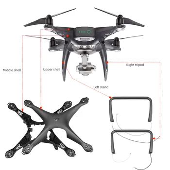 Brand New for DJI Phantom 4 Pro Obsidian Edition Drone Body Top Bottom Shell Landing Gear Drone Repair Replacement Spare Parts
Brand New for DJI Phantom 4 Pro Obsidian Edition Drone Body Top Bottom Shell Landing Gear Drone Repair Replacement Spare Parts