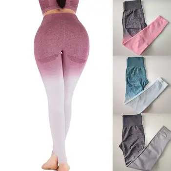 2019 Women Gradient Color High Waist Seamless Tight Sport Fitness Trousers Hip Exercise Nine Ankle-Length Pants S M L XL
2019 Women Gradient Color High Waist Seamless Tight Sport Fitness Trousers Hip Exercise Nine Ankle-Length Pants S M L XL
