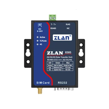 

Serial RS232/485 to 2G/3G/4G Converter TD-LTE/FDD-LTE/WCDMA/TD-SCDMA/GSM Converter Modbus TCP to RTU ZLAN8305 Ethernet to Router