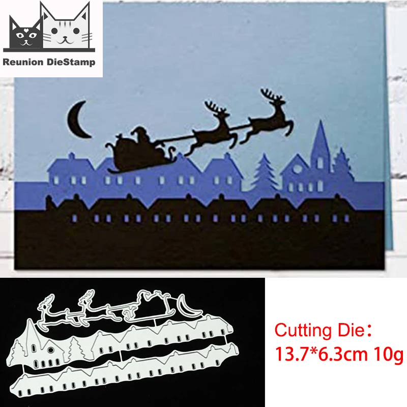 Reunion Christmas Santa Reindeer ELK Sled Sleigh Metal Cutting Die Set Pine Tree Cutter for Scrapbooking Card Make DIY 2020 New
Reunion Christmas Santa Reindeer ELK Sled Sleigh Metal Cutting Die Set Pine Tree Cutter for Scrapbooking Card Make DIY 2020 New