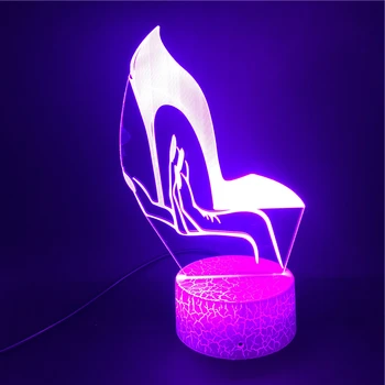 High Heels In Hand LED Night Light USB Multi-color Touch Sensor RGB Decoration Bluetooth Base Bedroom Bright Base for Room
High Heels In Hand LED Night Light USB Multi-color Touch Sensor RGB Decoration Bluetooth Base Bedroom Bright Base for Room