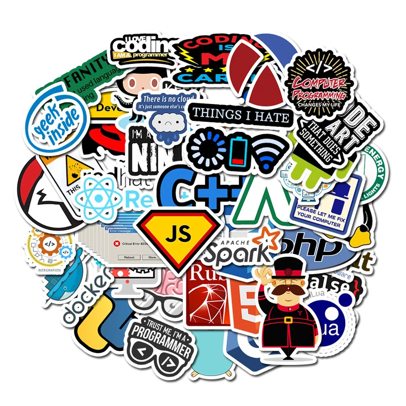 50pcs Programmer Programming Stickers IT Stickers Computer notebook Skateboard Waterproof Graffiti Stickers AZ062
50pcs Programmer Programming Stickers IT Stickers Computer notebook Skateboard Waterproof Graffiti Stickers AZ062