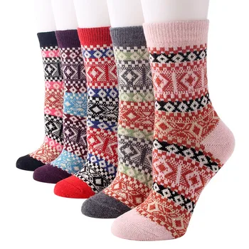 5Pair Womens Vintage Style Thick Wool Warm Winter Cotton Sockss LS 1202 Hot Sale
5Pair Womens Vintage Style Thick Wool Warm Winter Cotton Sockss LS 1202 Hot Sale