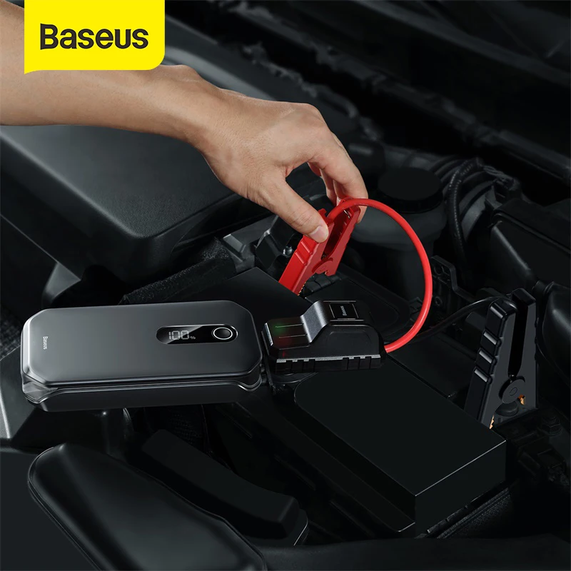 Аварийное пусковое устройство Baseus портативное для запуска автомобиля 12000 мАч 1000