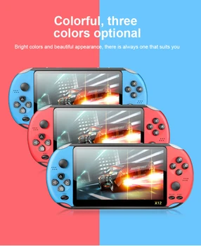 X12 5.1 inch Handheld Retro Game Video Player Game Consoles with Double Rocker Built-in 1000+ Games Support TF Card videogame
X12 5.1 inch Handheld Retro Game Video Player Game Consoles with Double Rocker Built-in 1000+ Games Support TF Card videogame