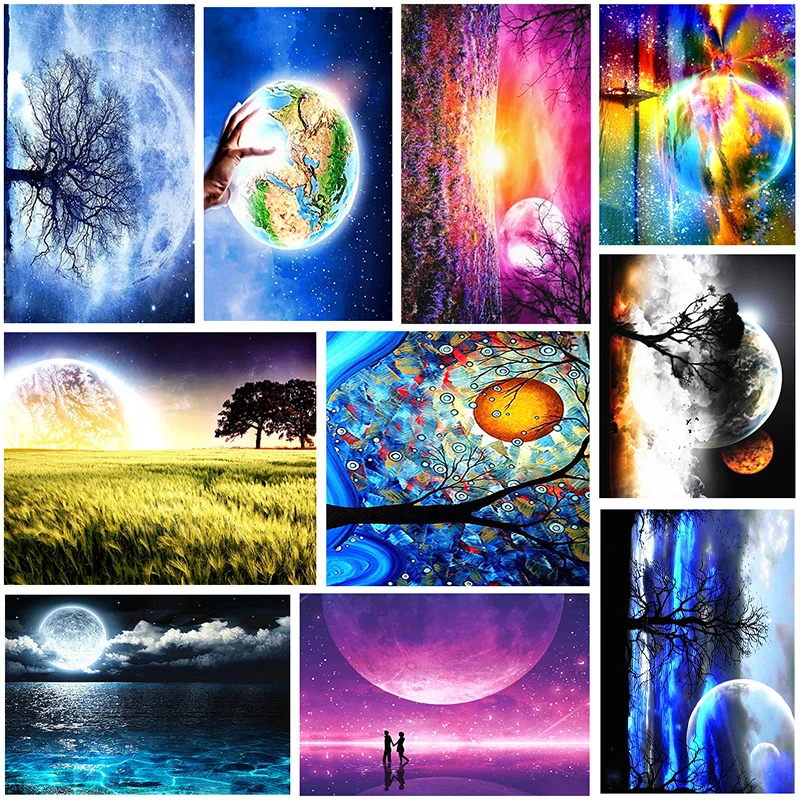 Full Square Moon Diamond Painting 5D Diamond Art Embroidery Scenery Mosaic Handmade New Arrival Home Decoration Crafts
Full Square Moon Diamond Painting 5D Diamond Art Embroidery Scenery Mosaic Handmade New Arrival Home Decoration Crafts