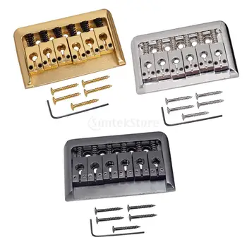 Zinc Alloy Guitar Saddle Bridge Tailpiece Set for 6 String Electric Guitar Parts 3.01 x 1.75inch
Zinc Alloy Guitar Saddle Bridge Tailpiece Set for 6 String Electric Guitar Parts 3.01 x 1.75inch