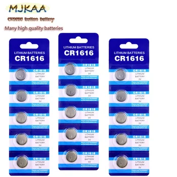 Factory Low Price Wholesale 100 PCS Original CR1616 Button Battery for Watch Cr 1616 ECR1616 GPCR1616 3v Lithium Battery
Factory Low Price Wholesale 100 PCS Original CR1616 Button Battery for Watch Cr 1616 ECR1616 GPCR1616 3v Lithium Battery