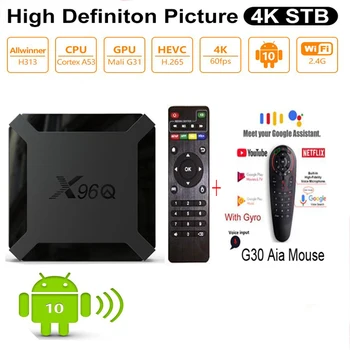 X96Q Smart TV BOX Android 10.0 Allwinner H313 Quad Core 2G 16G/1G 8G 2.4G WIFI 100m lan NO bluetooth optional voice air mouse
X96Q Smart TV BOX Android 10.0 Allwinner H313 Quad Core 2G 16G/1G 8G 2.4G WIFI 100m lan NO bluetooth optional voice air mouse