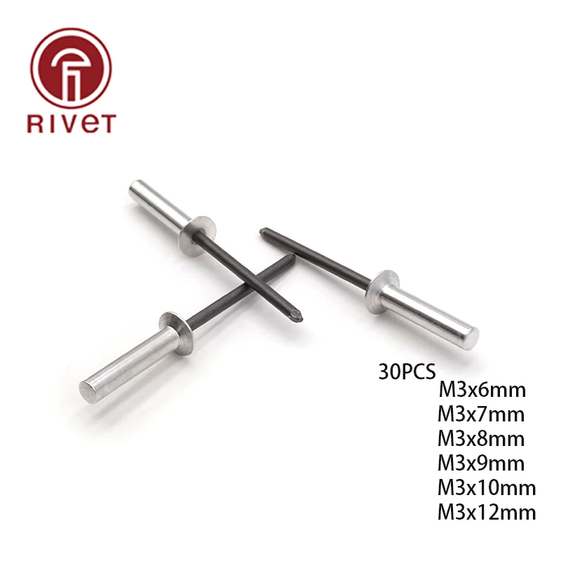 DIN 15974 30pcs M3*6/7/8/9/10/12Aluminum Countersunk Head Closed End Blind Rivet Sealed Blind Rivet Water Air Tightness Rivets
DIN 15974 30pcs M3*6/7/8/9/10/12Aluminum Countersunk Head Closed End Blind Rivet Sealed Blind Rivet Water Air Tightness Rivets