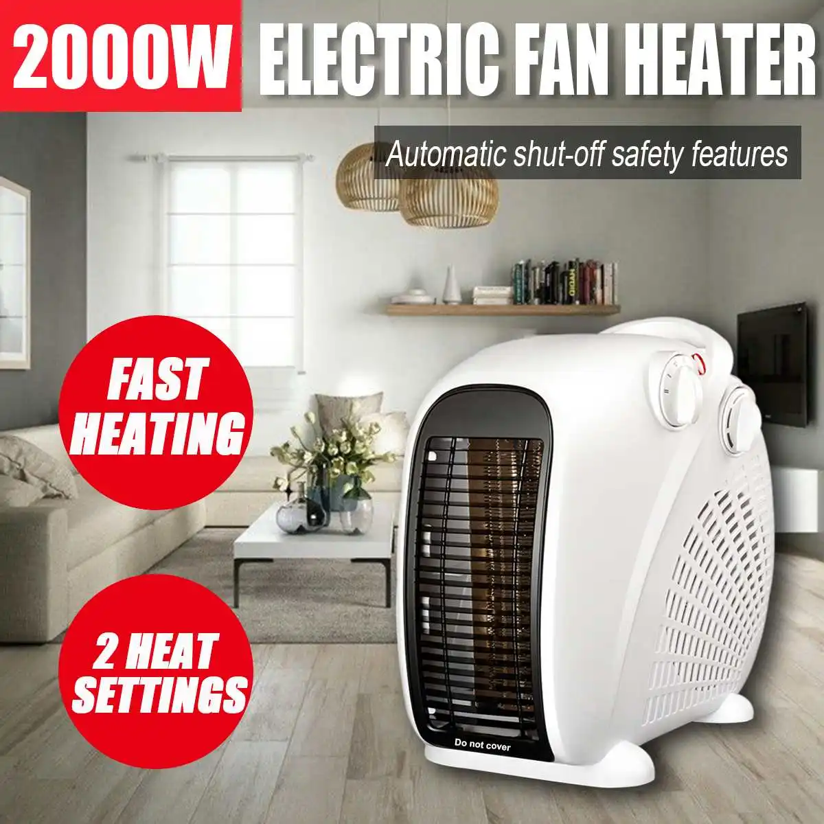 2000W 220V Electric Wall Heater Mini Portable Space Warmer for Indoor Fast Heating Camping Home Office Adjustable Thermostat
2000W 220V Electric Wall Heater Mini Portable Space Warmer for Indoor Fast Heating Camping Home Office Adjustable Thermostat