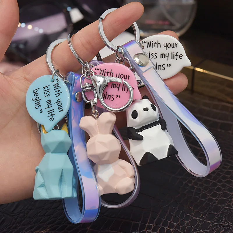 2019 New Cartoon Panda Pink Geometric Key chain Small Dinosaur Key Chains Animal leather Key Ring Women Bag Charm Pendant Gift
2019 New Cartoon Panda Pink Geometric Key chain Small Dinosaur Key Chains Animal leather Key Ring Women Bag Charm Pendant Gift