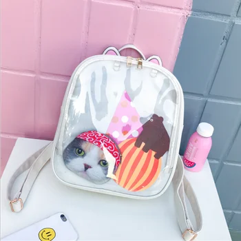 Middle School Students Korean Version of The Large-capacity Backpack Transparent Pink Girl Student Backpack
Middle School Students Korean Version of The Large-capacity Backpack Transparent Pink Girl Student Backpack