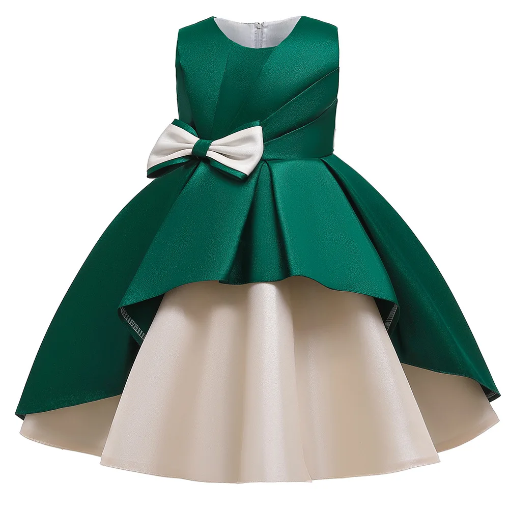 2020 Summer Girls Dress Bow Wedding Party Gown Kids Dresses For Girls Costume Elegant Princess Dress Christmas Children clothing 2020 Summer Girls Dress Bow Wedding Party Gown Kids Dresses For Girls Costume Elegant Princess Dress Christmas Children clothing