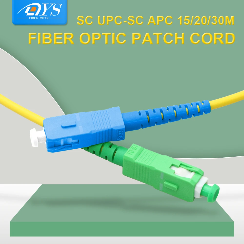 SC APC to SC UPC Simplex 9/125 Single Mode Fiber Optic Patch Cable Cord Fiber Jumper Extension 15/20/30M
SC APC to SC UPC Simplex 9/125 Single Mode Fiber Optic Patch Cable Cord Fiber Jumper Extension 15/20/30M