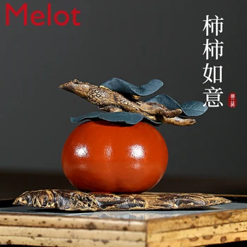 Yixing Purple Sand Tea Pet Decoration Creative Bionic Tea Set Tea Table Tea Ceremony Utensils Cinnabar Sand Lucky Persimmon
Yixing Purple Sand Tea Pet Decoration Creative Bionic Tea Set Tea Table Tea Ceremony Utensils Cinnabar Sand Lucky Persimmon