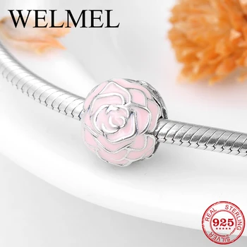 Romantic PAN Style 925 Silver Pink Rose Flowers Round Fashion Clips Lock Bead Fit Original Pandora Charm Bracelet Bangle Making
Romantic PAN Style 925 Silver Pink Rose Flowers Round Fashion Clips Lock Bead Fit Original Pandora Charm Bracelet Bangle Making