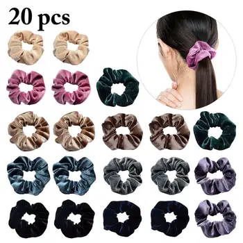 20pcs Velvet Scrunchie Women Girls Elastic Hair Rubber Bands Accessories Gum For Women Tie Hair Ring Rope Ponytail Holder
20pcs Velvet Scrunchie Women Girls Elastic Hair Rubber Bands Accessories Gum For Women Tie Hair Ring Rope Ponytail Holder