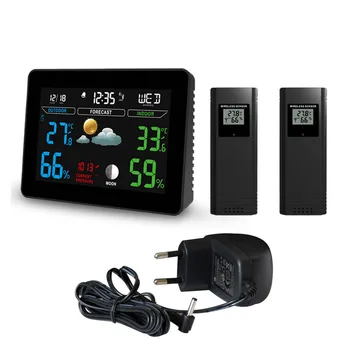 Outdoor Thermometer Wireless Big Screen Colour Weather Station Forecast Sensor Alarm Clock Digital Temperature Humidity
Outdoor Thermometer Wireless Big Screen Colour Weather Station Forecast Sensor Alarm Clock Digital Temperature Humidity